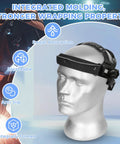 Replacement Headgear For Welding Helmet With Round Hole Connection, Adjustable Comfort Fit, Padded Cushioning, Universal Compatibility, Model 0257 displayed on mannequin, features anti-slip and breathable materials.