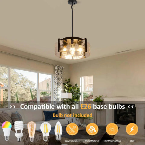 Get The Low On This Badass Matte Black 4 Light Adjustable Chandelier With Metal Frame To Drop Some Serious Glow Over Dining Tables Kitchen Islands Bedrooms Or Bathrooms Today. Hanging lamp in modern living room.