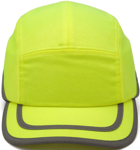 Two In One Baseball Bump Cap Lime With Soft Foam Cushion And Adjustable Hook And Loop Strap For Comfortable Fit, Ideal For Meter Readers, Food Processing, And Light Duty Work