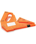 Orange 11 In 1 Table Saw Push Stick With Rear Hook And Toe Grip Angle Guides For 22 Point 5 Degree 30 Degree 45 Degree 60 Degree And 90 Degree