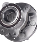 4WD Front Wheel Bearing Hub Assembly for 2015-2022 Chevy Colorado and GMC Canyon with ABS, round metal design, top view