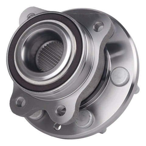 4WD Front Wheel Bearing Hub Assembly for 2015-2022 Chevy Colorado and GMC Canyon with ABS, round metal design, top view