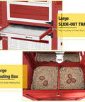 Mobile Chicken Coop On Wheels For Four To Six Chickens With Run And Two Nesting Boxes Backyard Expandable Chicken House