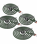 4-piece Electric Range Burner Element Replacement Set For 8-Inch MP21YA And 6-Inch MP15YA with nickel molybdenum stainless steel coils.