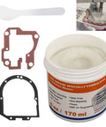 6 Oz Food Grade Grease For Kitchen Stand Mixers Pro Grade Lubricant For Regular Maintenance And Gear Wear Reduction, Compatible With Gasket Seals And Common Mixer Parts, One Can. includes grease can and two gaskets