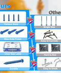 Comparison of Heavy Duty Concrete Screw Assortment Kit With Drill And Driver Bits For Brick Block Stucco vs standard options.