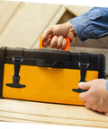 Person using Stainless Steel Rubber T Handle Draw Latches 2 Pack For Tool Boxes Cabinets And Equipment Heavy Duty Grip And Easy Install