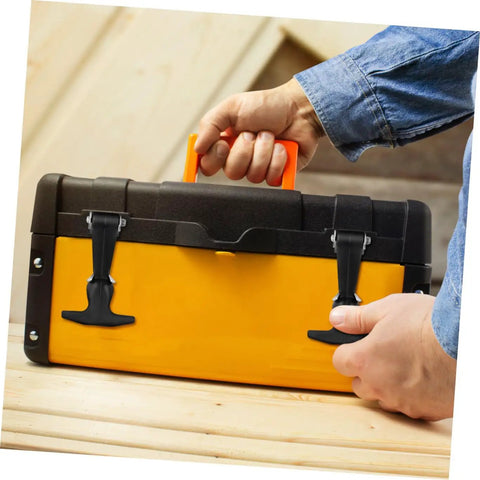 Person using Stainless Steel Rubber T Handle Draw Latches 2 Pack For Tool Boxes Cabinets And Equipment Heavy Duty Grip And Easy Install