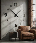 Upgrade Your Home With Top Tier XLWLLNJ Clock Movement Electronic Timekeeping Mechanism For DIY Restoration Projects Including Shaft Mounting Hardware Suitable For Living Room Classroom Studio Color Options Up To 2 With 18MM Shafts on a wall with modern decor.
