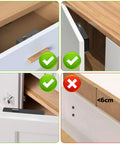 Hidden Cabinet Lock With NFC RFID Card And Bluetooth App for cupboard doors, easy installation shown without drilling.