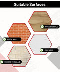 Heavy Duty Self Drilling Drywall Anchors And Screws Zinc Metal Wall Plugs That Grip Tight For No Sweat Setup Durable Self Tapping Design With Solid Fifty Pound Load Capacity 270 Piece Diy Home Fix Kit suitable surfaces list including brick, wood, and drywall.