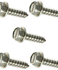 Slotted Indented Hex Washer Sheet Metal Screws Stainless Steel 8x1 Inch Pack of 2500 Fasteners Kit for Auto Home Shop