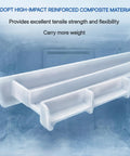 Sturdy Replacement Refrigerator Crisper Drawer Center Slide Rail Brings Slick Gliding Action Again Zero Headaches Needed Quick Hands On Fits W10671238 Kitchen Appliance Part high-impact reinforced composite material