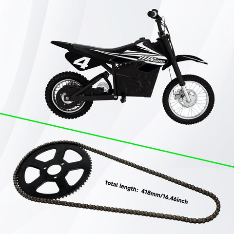 25H Drive Chain 132 Link With 13 Tooth Sprocket Upgrade Kit For Razor MX650 MX500 RSF650 SX500 Electric Dirt Bike Pit Bike Motocross Parts With Chain Tensioner
