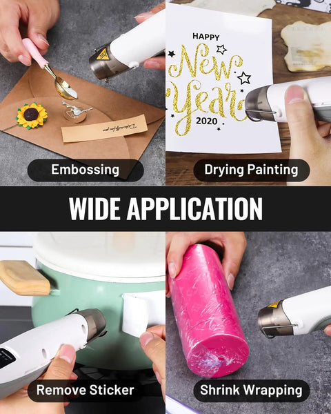 Dope Little Mini Cordless Heat Gun For DIY Crafts And Embossing used for embossing, drying painting, sticker removal, shrink wrapping.