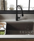 Riverby Right-Hand Kitchen Sink Rack In Stainless Steel, No-Nonsense Durability, with protective rubber feet in sink