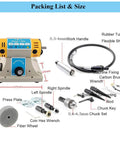 Portable Bench Polisher And Buffer For Jewelry Making, 350W Variable Speed 0 To 10000 RPM Mini Grinding Buffing Tool components