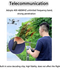 Man controlling drone with Drone Speaker Megaphone Wireless Mini Speaker For RC Cars And Drones Two Way Radio Easy Talk