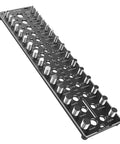 51 In 1 Bolt Size Finder And Thread Checker With 32 Metric And 32 SAE Gauges, 19 Drill Bit Check Holes, CNC Machined Aluminum Screw Size Chart