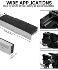 Heavy Duty 6 Pack 4 Inch Magnetic Bench Vise Soft Jaws Pads, high-quality aluminum and rubber protectors for secure clamping.