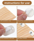 Step-by-step installation guide for Eight Pack Self Adhesive Caster Wheels With 360 Degree Swivel Universal Small Casters.
