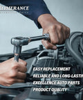 Mechanic using a wrench on a vehicle engine showcasing premium auto parts quality