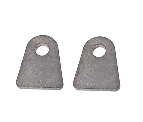 Rugged Universal Shock Mount Kit With Weld On Tabs For D Rings Clevis Shackles And Heim Joints One Half Inch Bolt Hole And One Point Five Inch Flat Bottom Tabs Designed For Off Road Builds, steel tabs