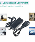 4 Pin Din Dc Power Adapter Hella Smooth Flat Plug Charging Cord Straight Up, compact design for easy portability.