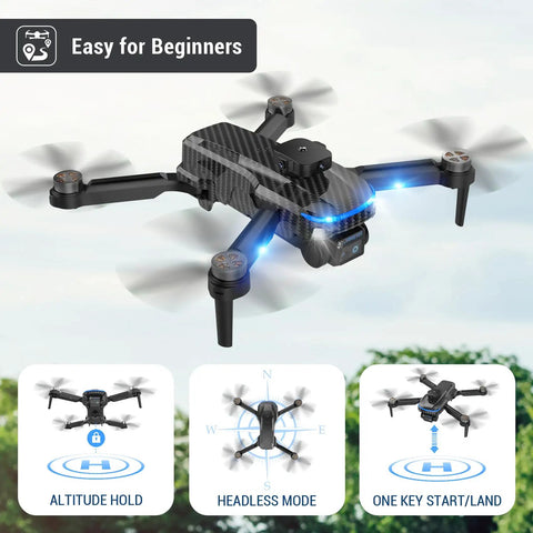 Ultra Clear 4K Camera Drone For Kids And Adults with easy controls, altitude hold, and headless mode features for beginners.