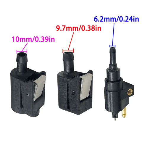 Fuel Line Connector Fittings For Mercury MerCruiser Quicksilver Outboard Engines 4HP To 40HP Easy Install Female Engine Side Fitment With 22-13563Q3 22-13563Q7 13563T3 13563T7 13563A3 13563A7 816856A3 18-8091 8M0148583 8M0182334 15781A5