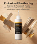 Neutral pH All Purpose Glue For Book Binding And Crafts, 8 Oz, Acid Free Adhesive Dries Clear And Flexible, bottle displayed