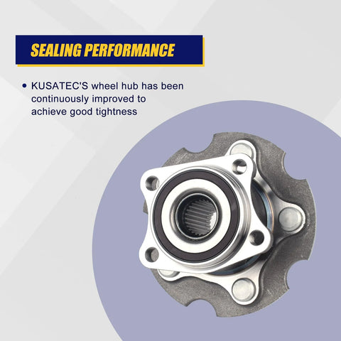 Rear Wheel Bearing And Hub Assembly Compatible With Lexus NX200t NX300 NX300h And Toyota RAV4 2006 To 2018 Rear AWD 5 Lug With ABS