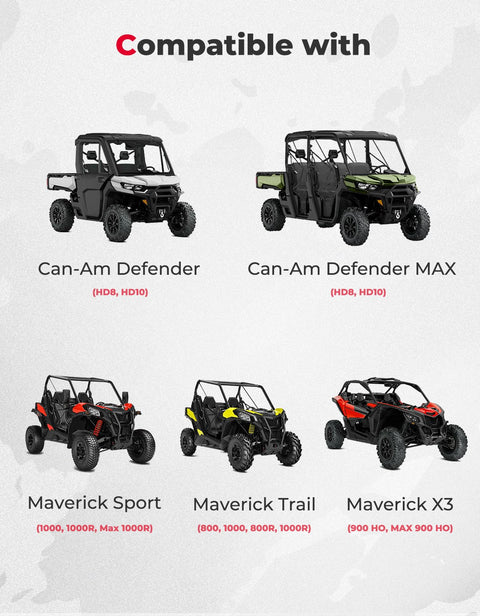 Can Am UTV Drive Belt For Defender Max Sport Trail With Four Layer Chloroprene Rubber Construction, Polyester Cord And Friction Nylon Fabric, Delivers Smooth RPM Engagement And Reliable Performance For Work, Hunting, And Off Road Adventures compatible with Defender and Maverick models