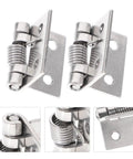 Close-up of 10 Pack Stainless Steel Self Closing Spring Door Hinges Heavy Duty For Cabinets And Doors Quiet Durable Hinge Hardware