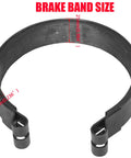 4 Inch Rear Drum Brake Band And Cable Kit showcasing brake band size for Predator 212cc 196cc engines, Go Karts, Dune Buggies.
