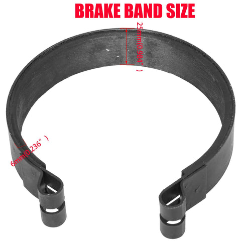 Rear 4 Inch Drum Brake Band And Steel Sprocket Hub Kit With Cable Pin For Predator 212cc And 196cc Go Karts close-up view