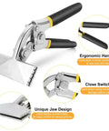 Sheet Metal Bender Pliers With 3 Inch Offset Jaw And Seven And A Half Cm Long Jaw For Tight Spaces Easy Bending Seaming And Flattening