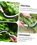 Two Piece Manganese Steel Gardening Weeder Tool Set With Durable Manual Reaping Hook For Weeding Harvesting And Cultivating In The Garden Lightweight All Purpose Handheld Tool in use