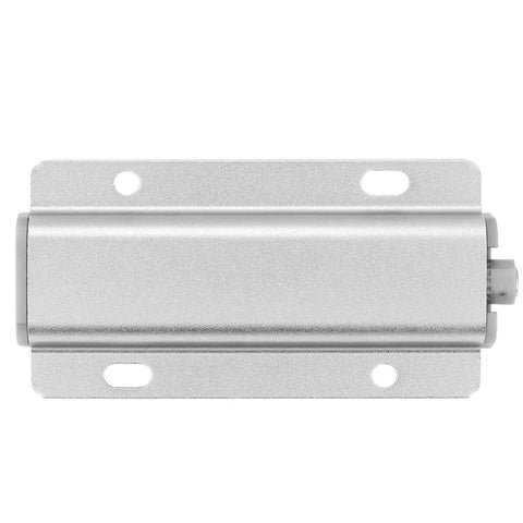 Easy Push to Open Cabinet Damper Buffer with Magnetic Catch for Kitchen Cupboards and Drawers No Handle and Soft Close in silver aluminum