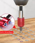Drill Bit Extension Set 4 Pcs Magnetic Bit Holder Bar Chuck Adapter Extender Heavy Duty One Quarter Inch Hex Quick Release