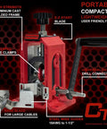 Heavy Duty Manual Copper Wire Stripping Machine For 18 AWG To One And A Half Inch Cable Drill Powered Or Hand Crank Beast Of An Industrial Cable Stripper showing components