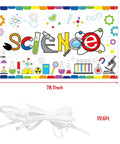 Chemical Science Backdrop Banner Decorations Extralarge Kid Friendly Classroom Lab Party Themed Background With Colorful Scientific Elements