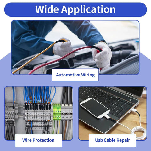 Pro Grade Heat Shrink Tubing Kit With 7 Sizes And 420 Pcs, 3 To 1 Shrink Ratio for automotive wiring, wire protection, USB repair
