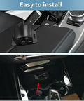 Interior view showing Bass Control Knob With 11.48ft Extension Cable For Car Amplifier on dashboard and center console.