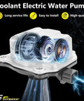 Direct Swap Electric Coolant Water Pump Keep Your Daily Runner Frost Free For 2018 To 2023 Toyota Camry RAV4 Avalon Highlander Sienna Venza And Lexus ES NX 2.5L L4 Gas Engine No Sweat Replacement, showcasing the internal mechanism.