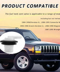 Two Pack Fuel Tank Vent Valve And Grommet Kit For Jeep Wrangler 84-96 with vehicle compatibility list
