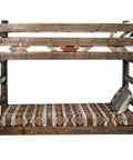 Twin Over Twin Bunk Bed From The Homestead Collection In Stain, Handcrafted In America From Lodge Pole Pine, Heirloom Quality Build