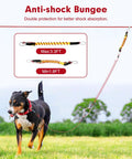 Dog using Backyard Dog Zip Line Kit With Anti Shock Trolley System 100 Ft Heavy Duty Run Cable With Bungee Safe Coiled Lead
