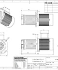Machine-tool coolant pump technical drawing showing 100 mm immersion, 3/8 in NPT, 120/240V single-phase