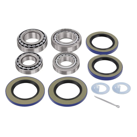 Trailer Wheel Hub Kit For 5200-6000 Lb Axles, Two Set Includes Heavy Duty Bearings 25580/20 And 15123/245, Seals 21333TB And 22333TB, Plus 10-10 And 10-36 Seal And Cotter Pin